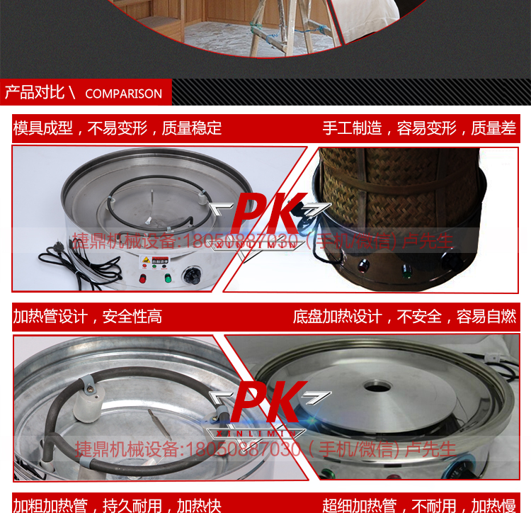 食品藥材茶葉烘焙機提香機烘干機干燥去味商用碳香型烘焙籠60型