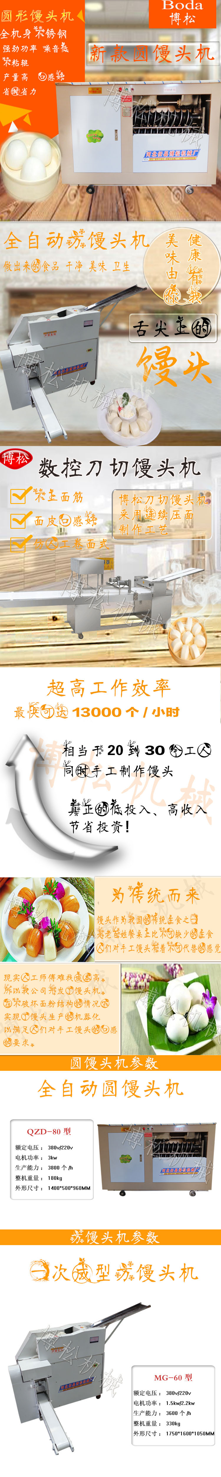 我愛發明商用大中小型饃饃機廠家饃饃成型機圓饅頭整形機