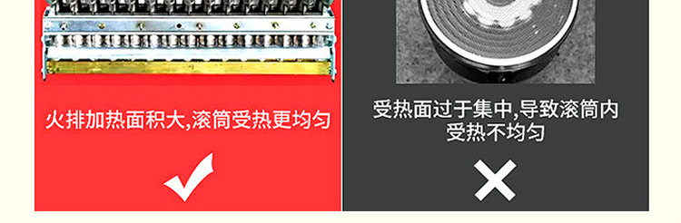 睿美燃氣炒貨機炒板栗機商用炒瓜子花生機器糖炒栗子機特價促包郵