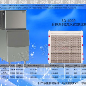 食用顆粒冰機日產冰量180公斤KG商用制冰機方冰機